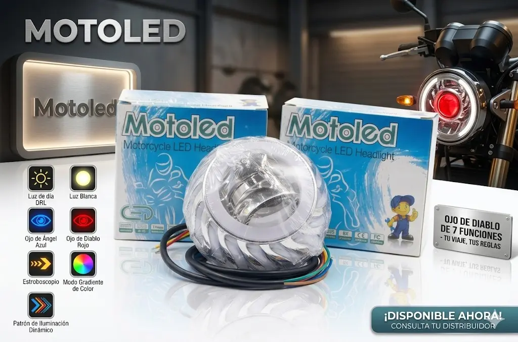 Ojo de diablo de 7 funciones motoled