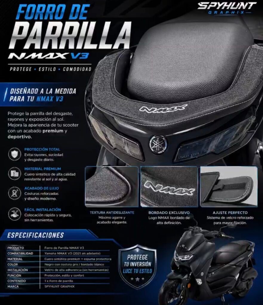 Forro Protector de Parrilla NMAX | V1–V2–V3