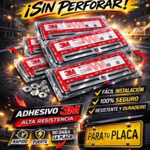 Porta placa flotante cinta 3M