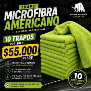 Trapos de Microfibra Americano –  Set x10 Unidades